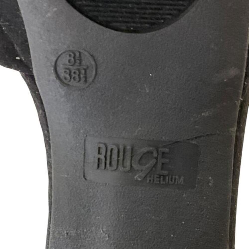 Rouge Helium Shoes Womens‎ Size 8.5 Black Ankle Strap Block Heel Dressy Sandals - Picture 7 of 10